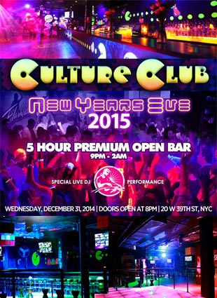 Culture Club NYC New Years Eve 2025
