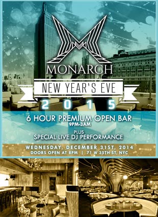 Monarch Rooftop Lounge New Years Eve 2025