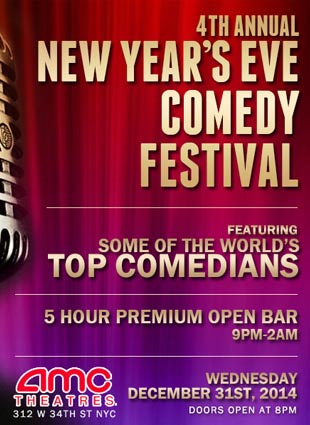 AMC 34 Comedy Festival New Years Eve 2025