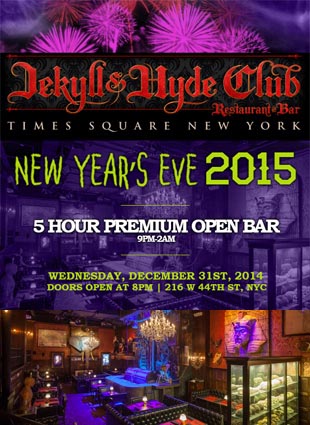 Jekyll and Hyde Club NYC Times Square New Years Eve 2025