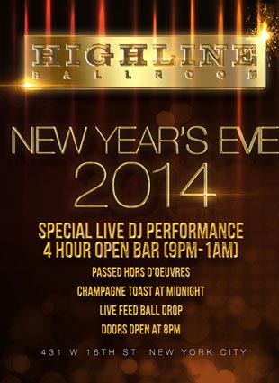Highline Ballroom New York New Years Eve 2025