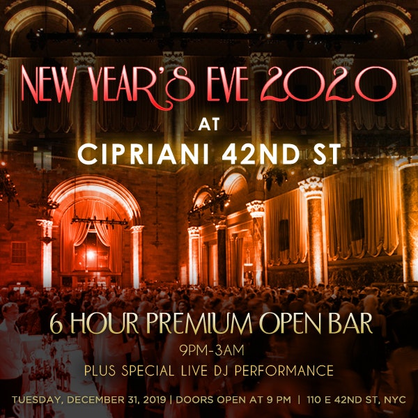 Cipriani NYC Times Square New Years Eve 2026