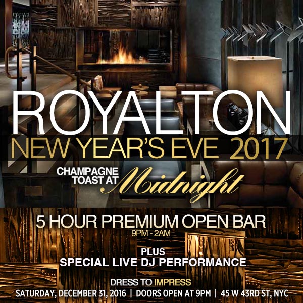Royalton Hotel Times Square New Years Eve 2026