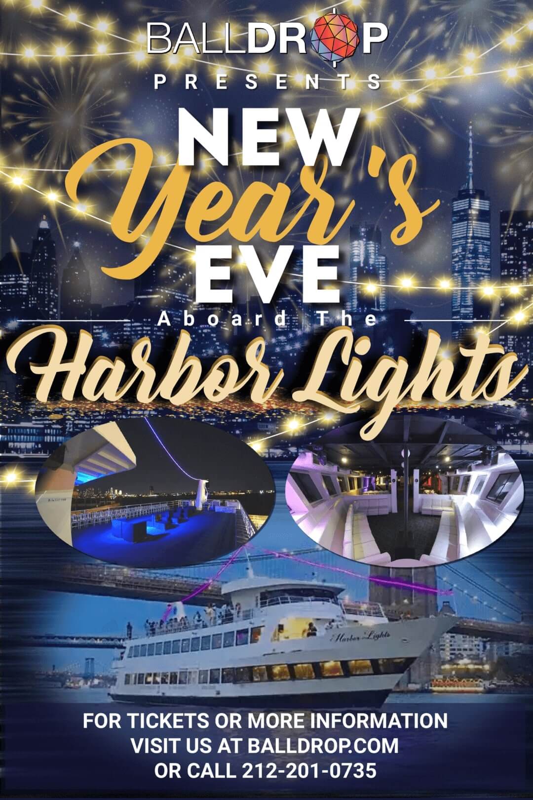 Harbor Lights Cruise NYC New Years Eve 2023
