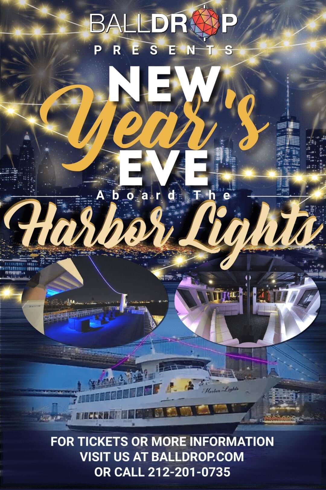 Harbor Lights Cruise NYC New Years Eve 2026