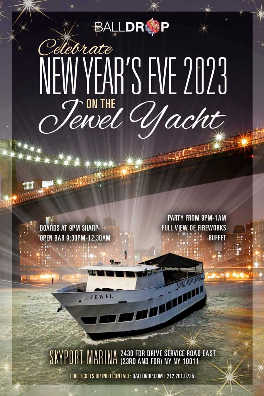 Jewel Yacht New York City New Years Eve 2024