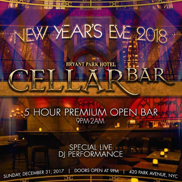 Cellar Bar Times Square New Years Eve 2026