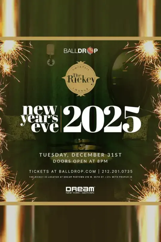 The Rickey at Dream Hotel NYC New Years Eve 2026
