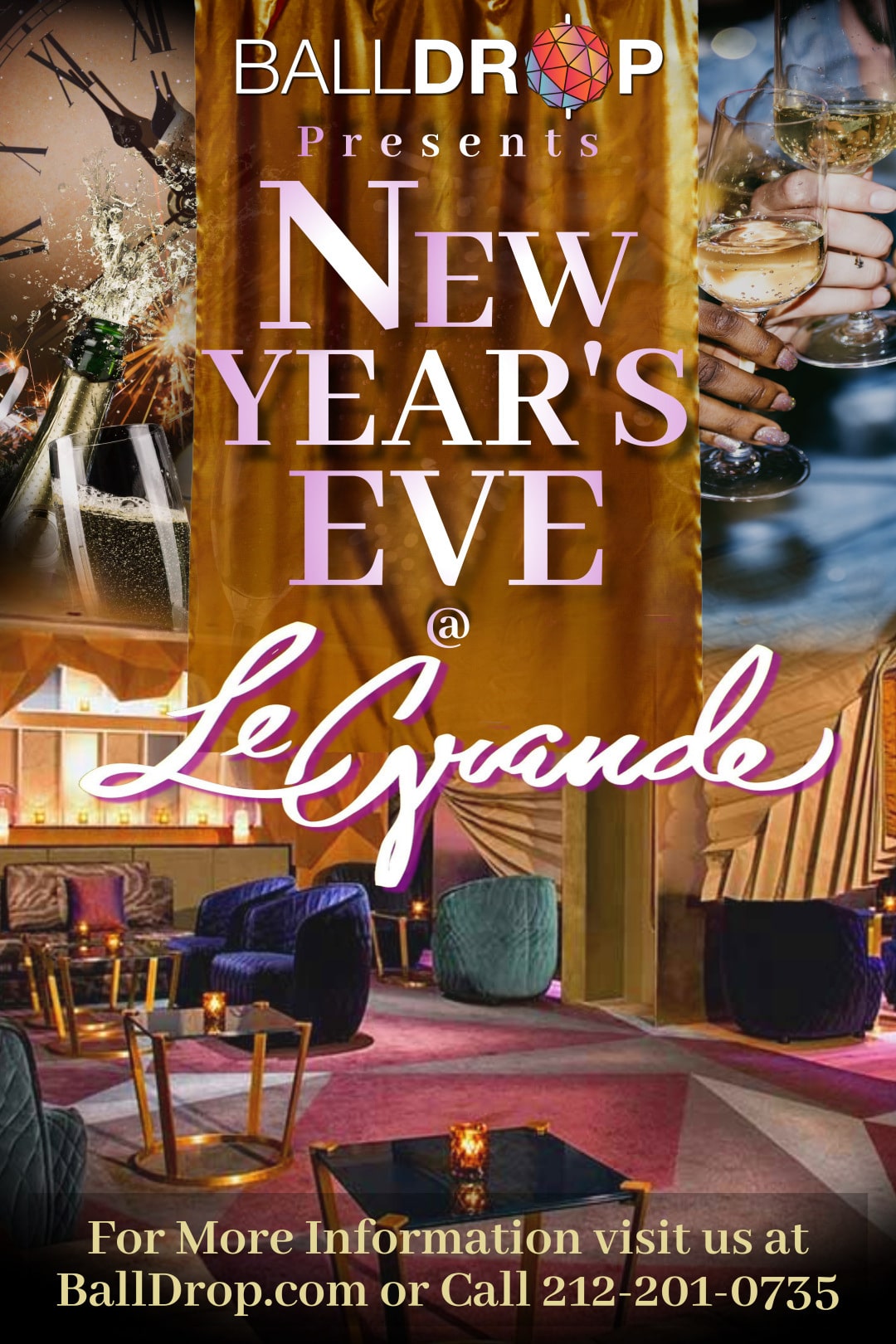 LeGrande Lounge at Time Hotel NYC New Years Eve 2026