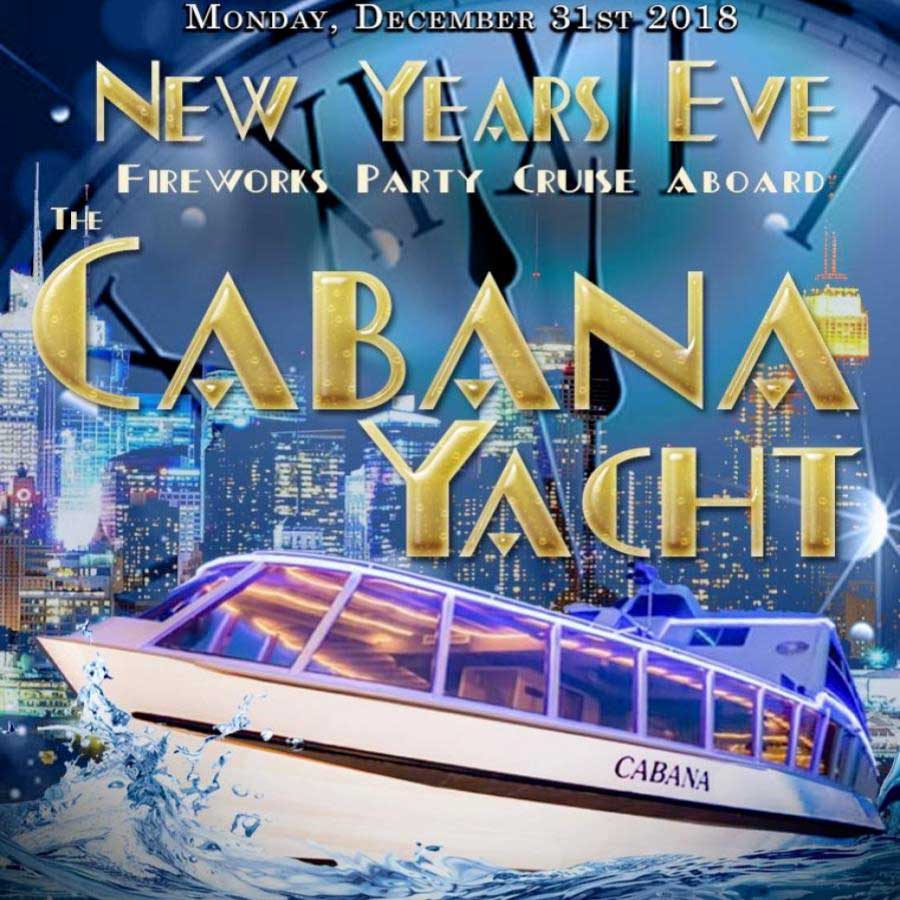 Cabana Party Yacht NYC New Years Eve 2024