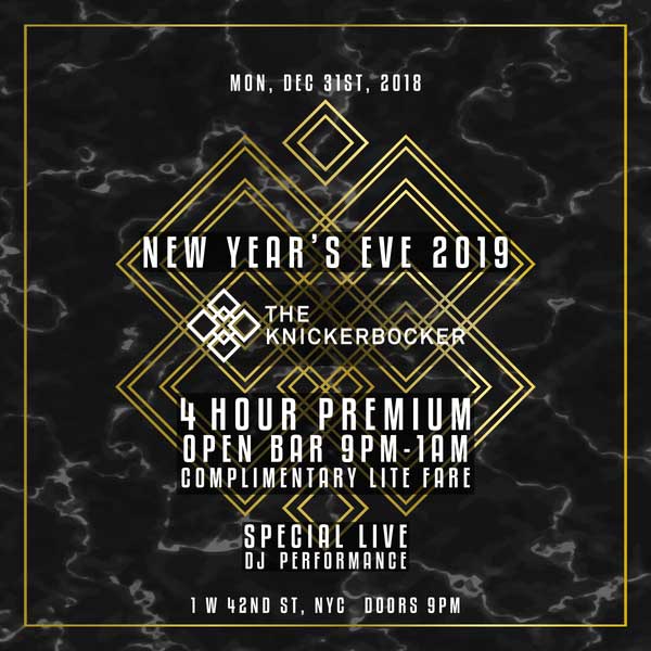 The Knickerbocker Times Square New Years Eve 2026