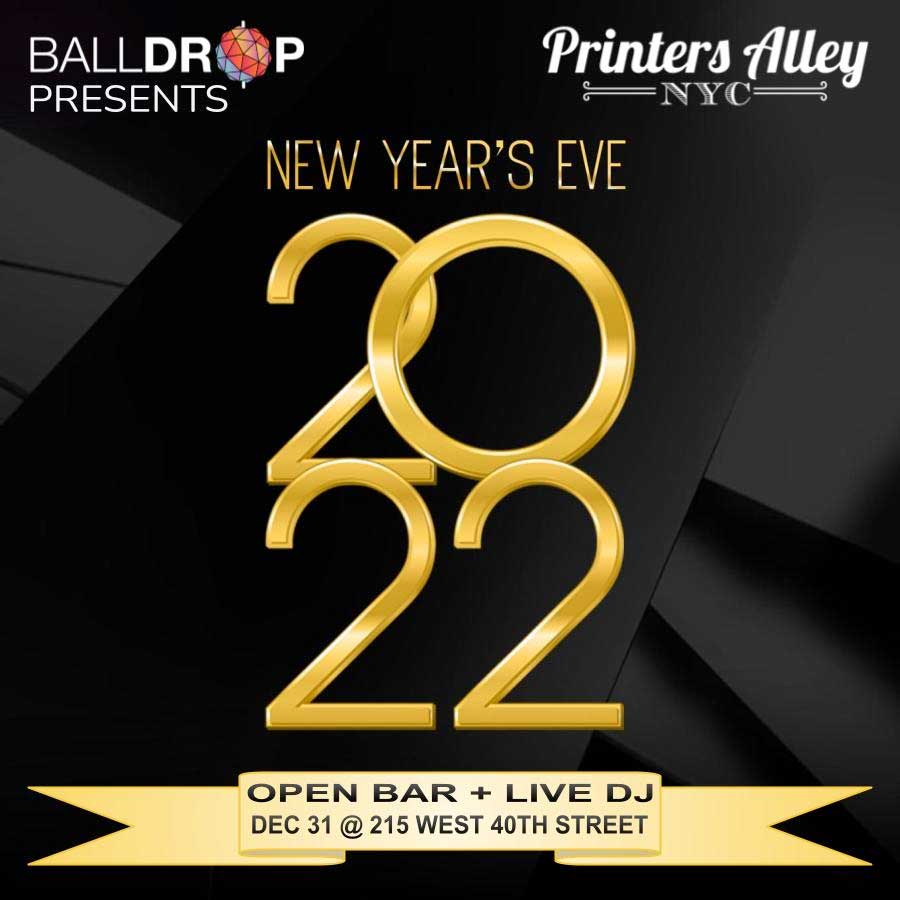 Printer's NYC New Years Eve 2024