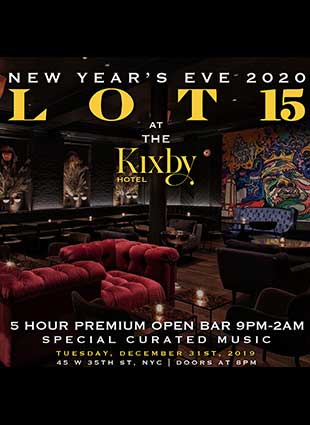 Lot 15 at the Kixby Hotel NYC New Years Eve 2023
