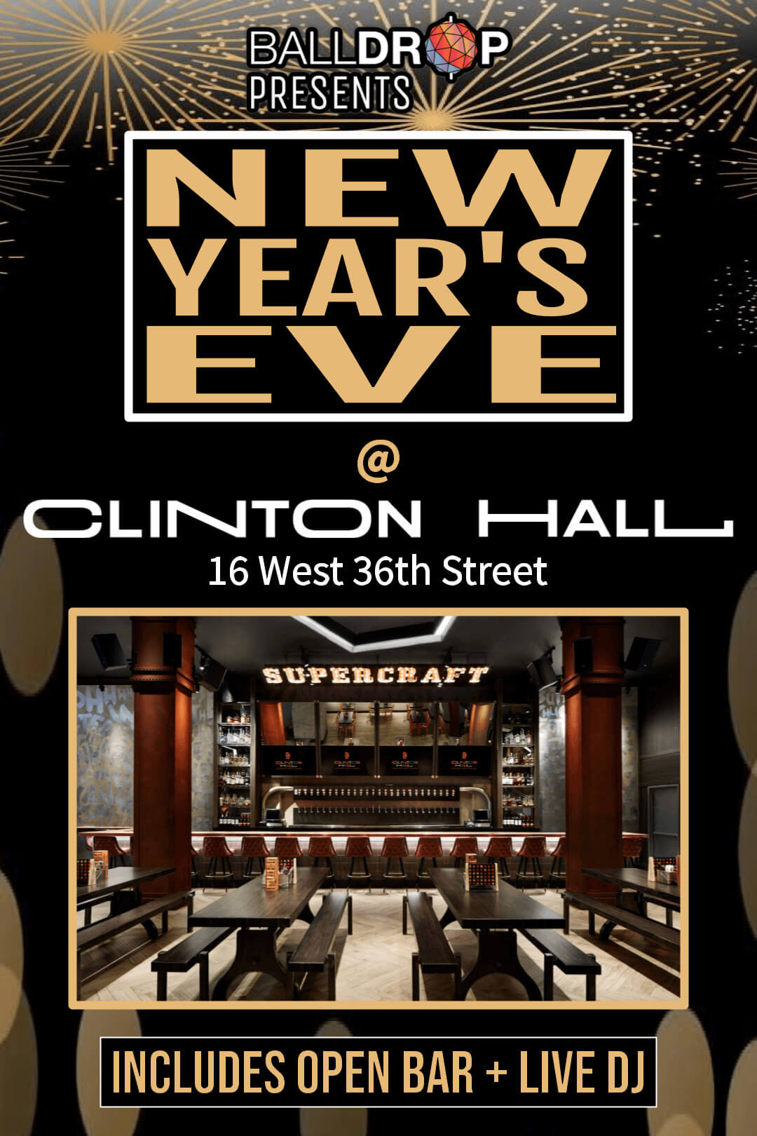Clinton Hall NYC 36 New Years Eve 2024