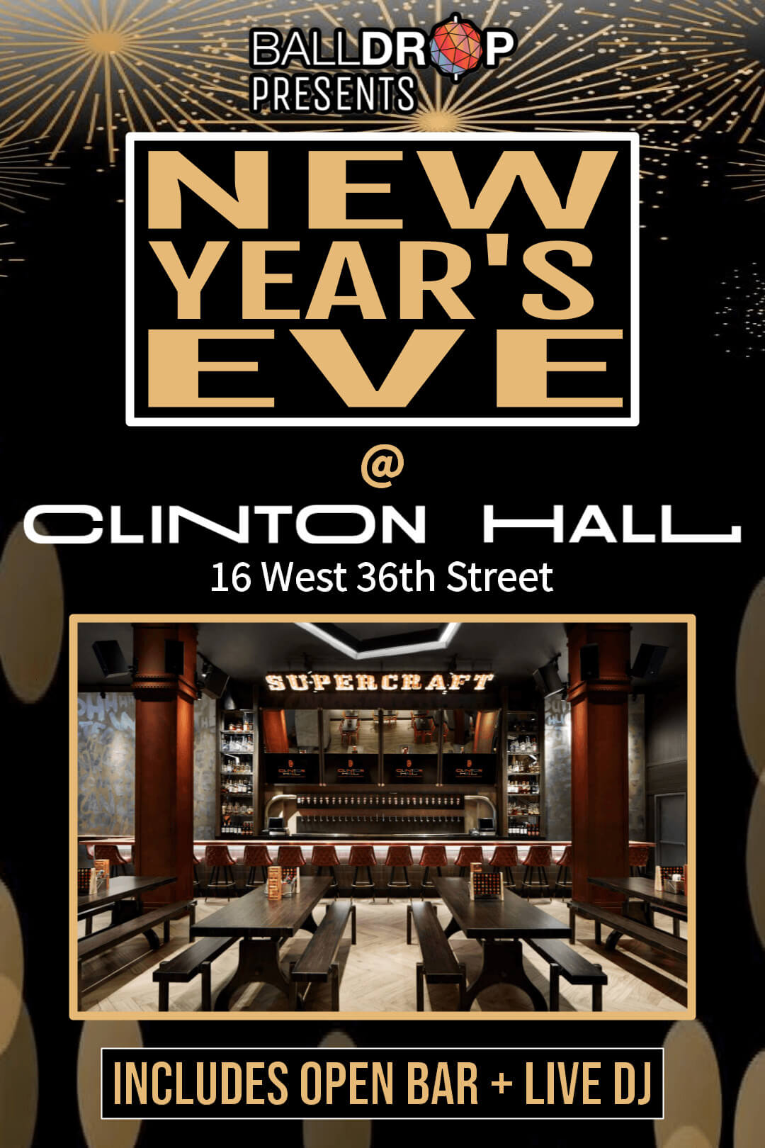 Clinton Hall NYC 36 New Years Eve 2026