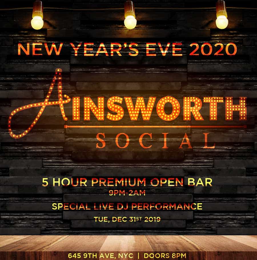 Ainsworth Social Times Square New Years Eve 2026