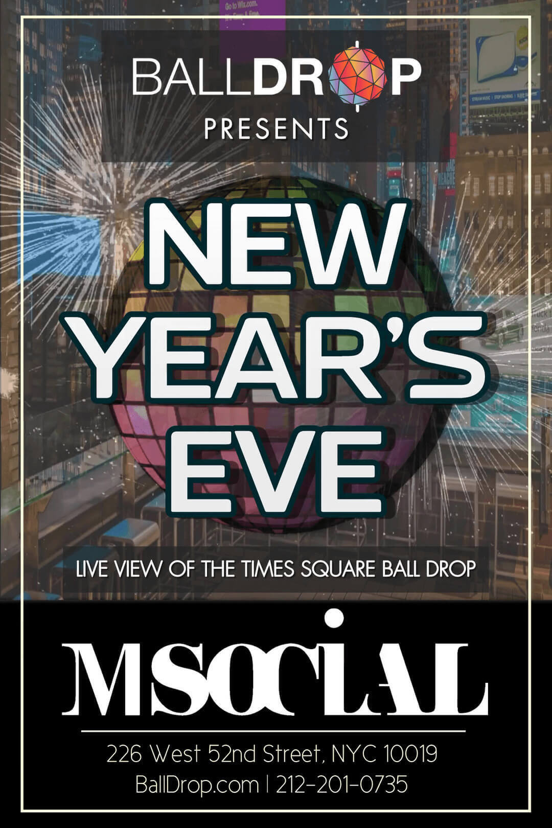 M Social Hotel Times Square New York New Years Eve 2026