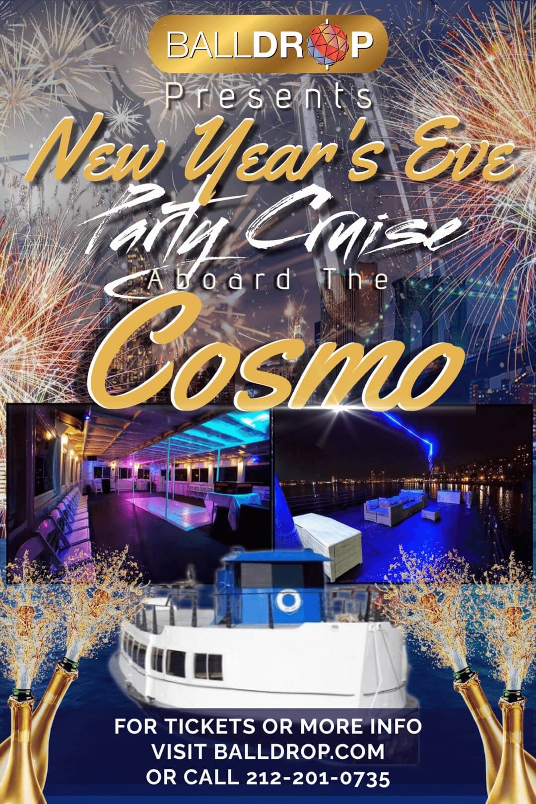 Cosmo NYC Party Cruise New Years Eve 2026