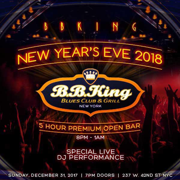 BB King Blues Club Times Square New Years Eve 2026
