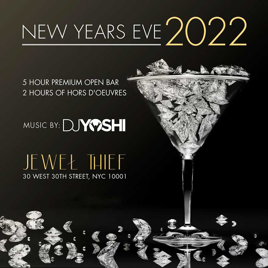 Jewel Thief NYC Lounge New Years Eve 2023