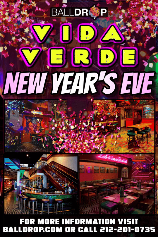 Vida Verde Times Square NYC New Years Eve 2024
