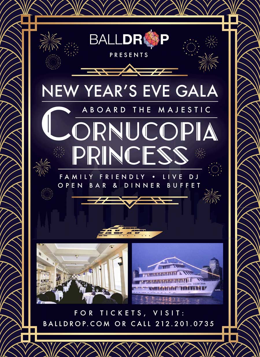 Cornucopia Princess NYC Cruise New Years Eve 2025