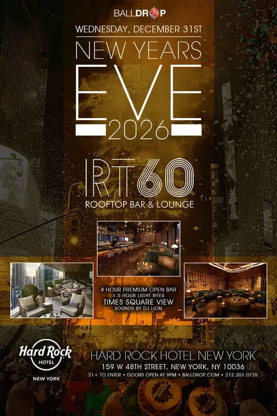 RT60 Rooftop at Hard Rock Hotel New York New Years Eve 2026