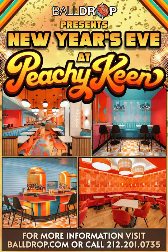 Peachy Keen Times Square New Years Eve 2026
