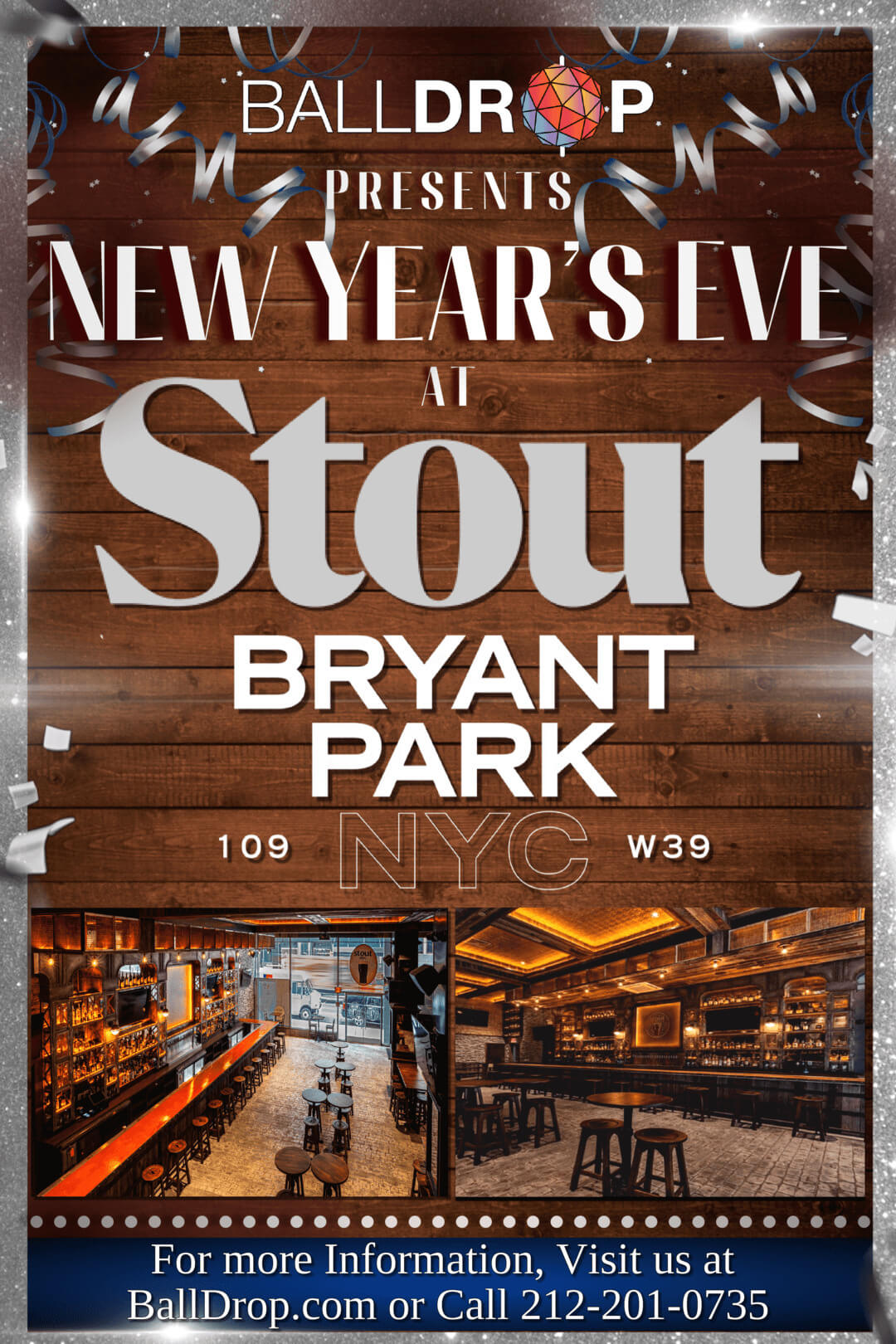 Stout NYC New Years Eve 2026