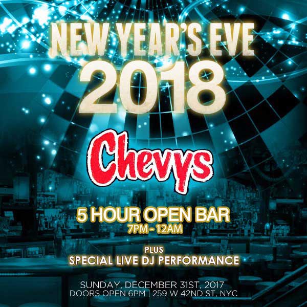 Chevy's Times Square New Years Eve 2026
