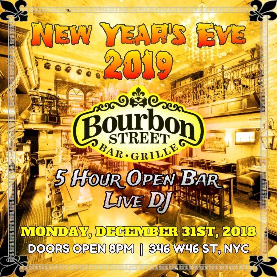 Bourbon Street Times Square New Years Eve 2023