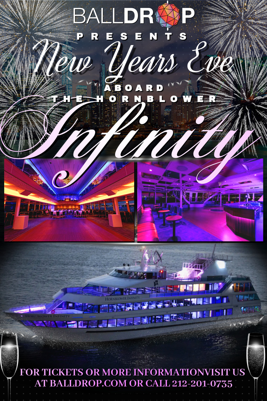 Hornblower Infinity NYC Cruise New Years Eve 2025