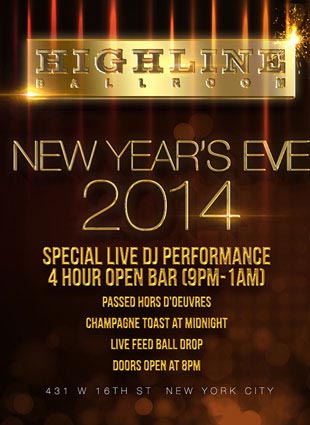 Highline Ballroom New York New Years Eve 2026