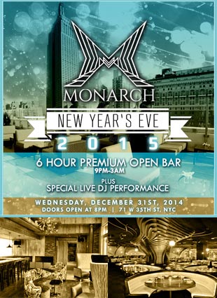 Monarch Rooftop Lounge New Years Eve 2026