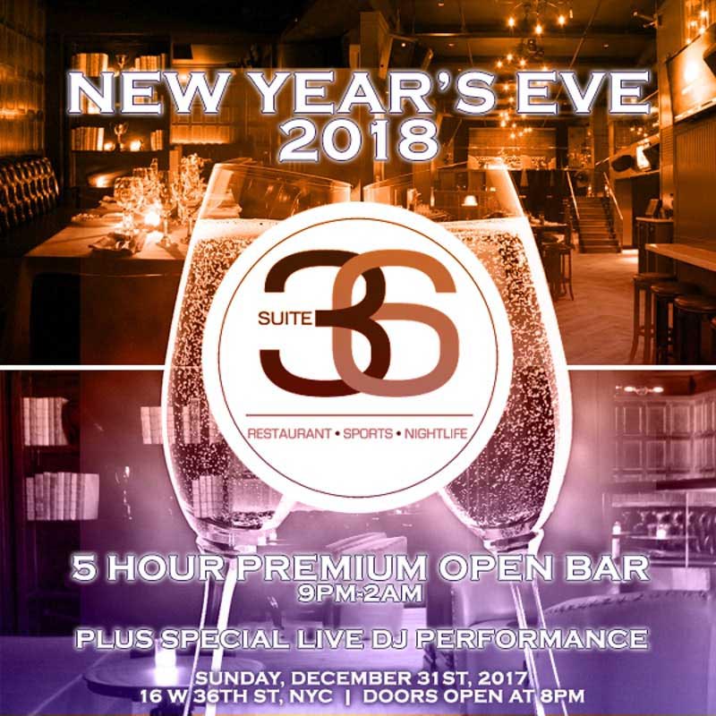 Suite 36 Times Square New Years Eve 2026