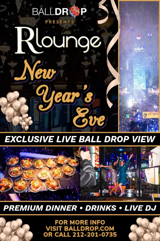 R Lounge NYC Times Square New Years Eve 2027
