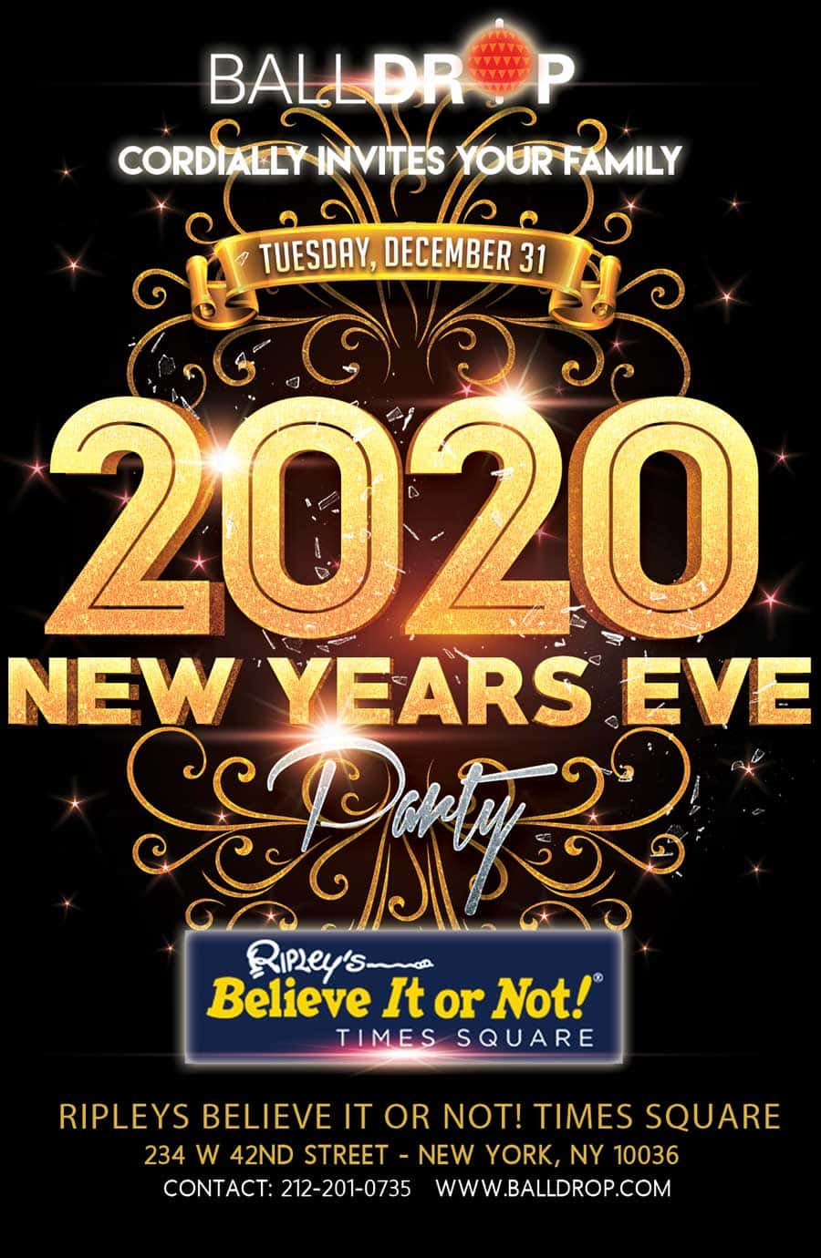 Ripley's Believe It Or Not Times Square New Years Eve 2026