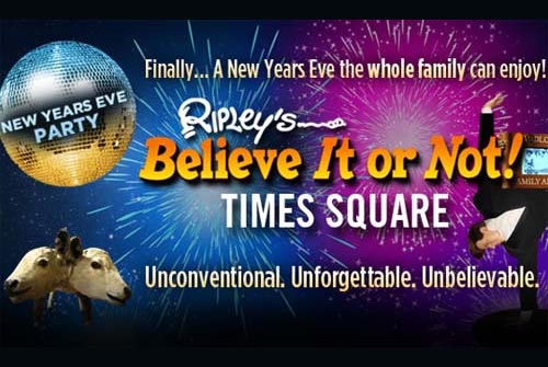Ripley's Believe It Or Not NYC Times Square New Years Eve 2026