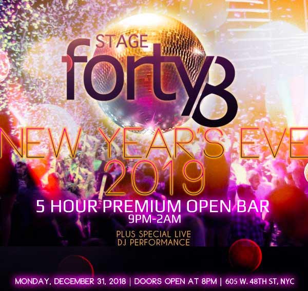 Stage 48 NYC Times Square New Years Eve 2026
